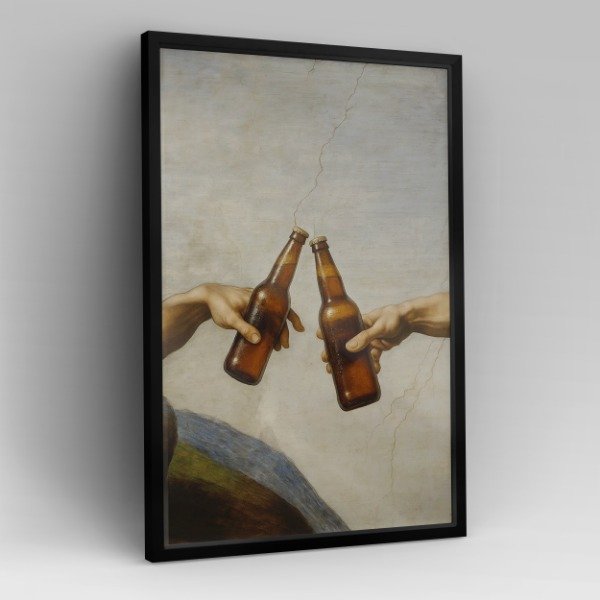 Producto - Cuadro Brindis Cerveza Creación de Adán