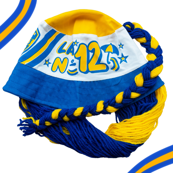 Producto - PILUSO CON FLECOS Y TRENZA 2 "JUGADOR N 12"