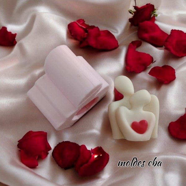 Producto - Molde pareja abrazada con corazón - 3