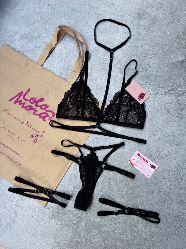 Producto - SET JAZMIN NEGRO - 2