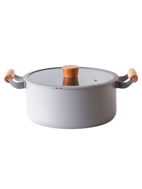 Producto - 101134 Batería de Cocina Noble 7 piezas Gris c/Mango de Madera - 2