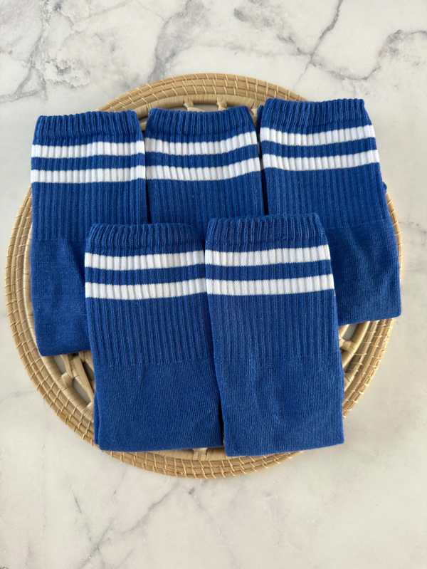 Producto - TENIS ADULTO AZUL - Old School líneas blancas