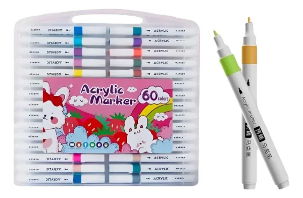 Producto - Set de Marcadores Acrilicos en Caja x 60