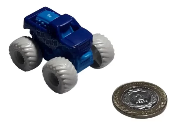 Producto - Monster Jam Blue Thunder Minivehiculos Bolsa Sorpresa Abierta 4 Cm Largo