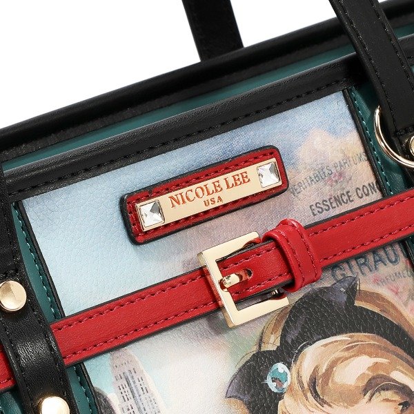 Producto - Set  Nicole Lee de 5 piezas Cartera, Bandolera Billetera Mini Neceser y Llavero - 3