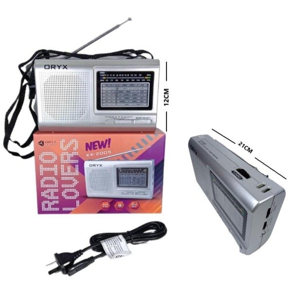 Producto - RADIO 9 BANDAS ORYX AM-FM 2005