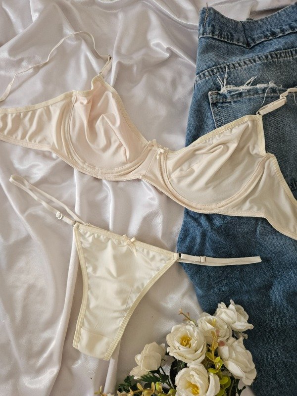 Producto - CONJUNTO DE LYCRA CON ARO NATURAL (A14 F)