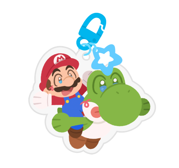 Producto - Llavero Mario + Yoshi