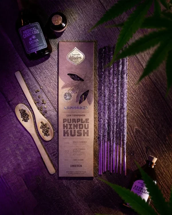 Producto - Sahumerio Línea Cannabis -Purple Hindu Kush (Indica)