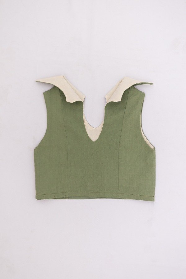 Producto - musculosa naranjo - verde y natural
