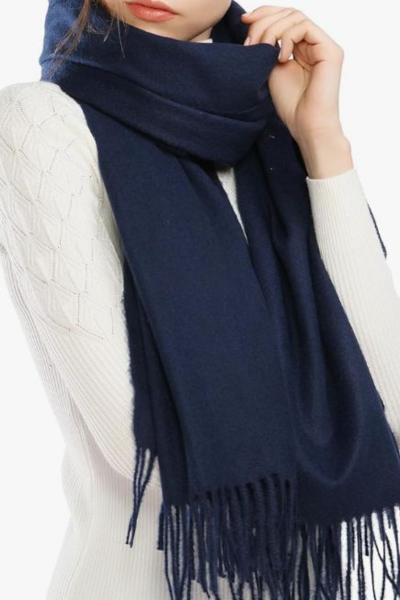 Producto - Pashmina Liso Azul Marino