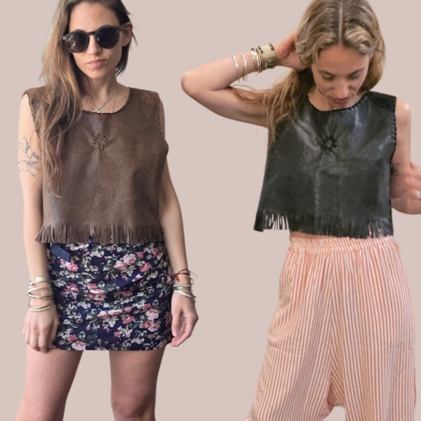 Producto - Top de cuero AMBAR