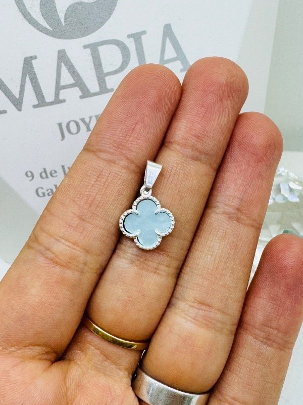 Producto - DIJE VAN CLEEF CELESTE PLATA 925