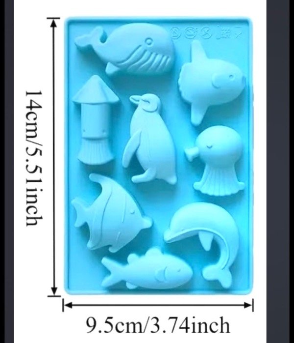 Producto - MOLDE SILICONA ANIMALES ACUÁTICOS X8 - 1