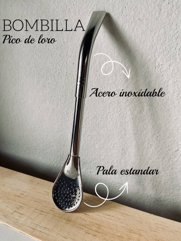 Producto - Bombilla Pico de Loro de Acero Inoxidable