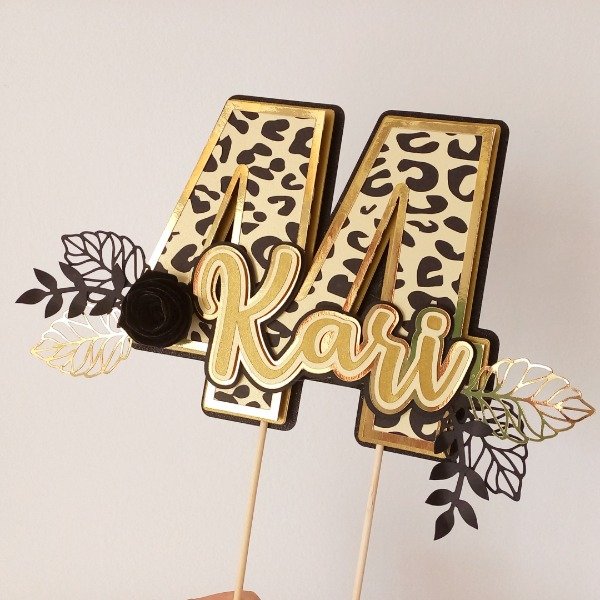 Producto - Cake topper tipográfico personalizado