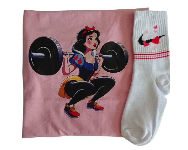 Producto - SET DEPORTIVO 3 PIEZAS BLANCANIEVES ROSA