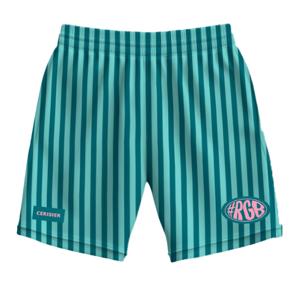 Producto - SHORT RAYADO AQUA
