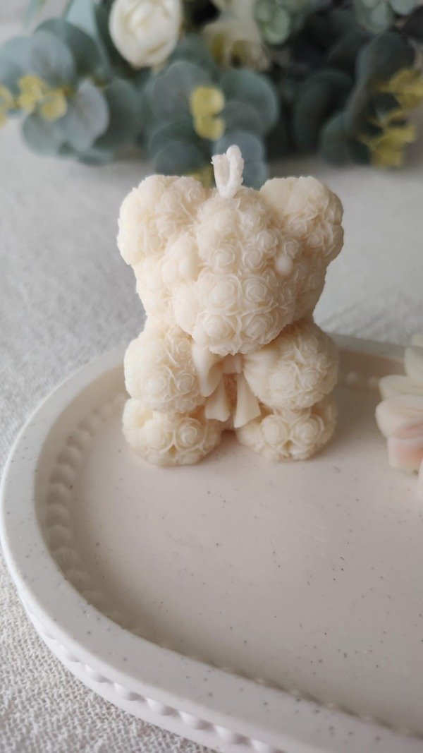 Producto - Oso Texturado Flores con Moño
