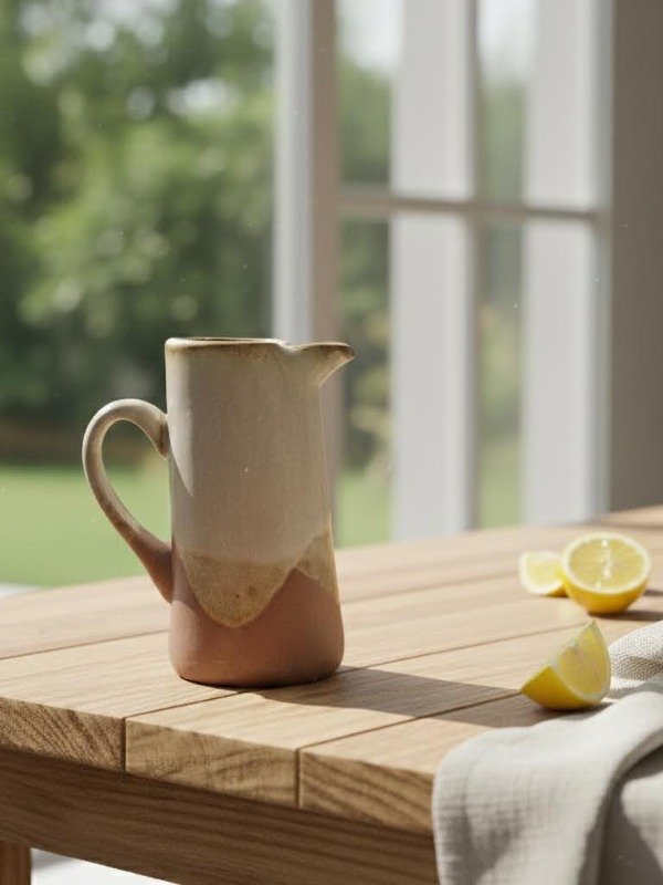 Producto - jarra blanca gres