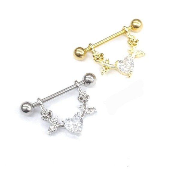 Producto - Nipples corazon engarzado