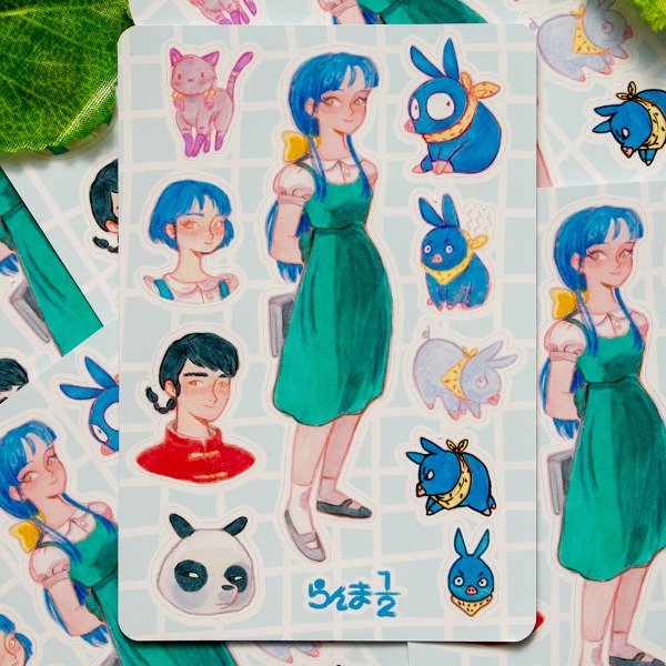 Producto - Plantilla stickers Ranma 1/2