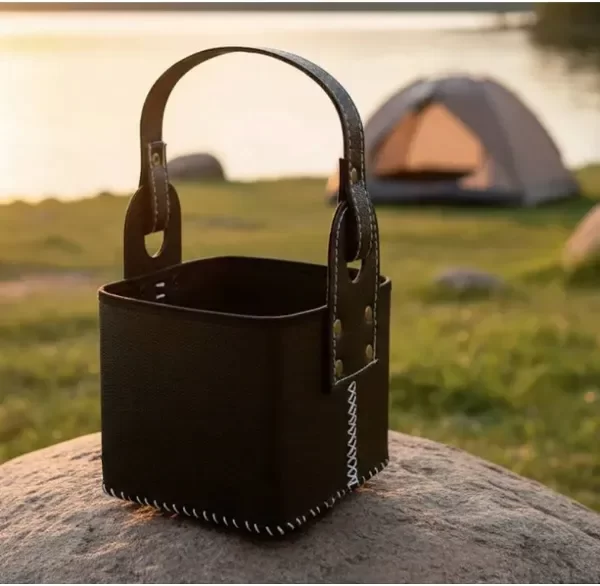 Producto - Canasta Matera Portatermo Eco Cuero Agarre Firme