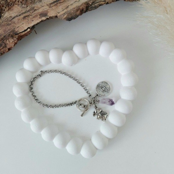 Producto - Pulsera amatista elefante