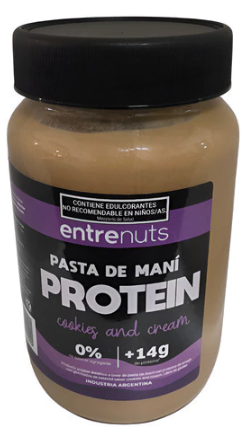 Producto - Pasta De Mani Protein Cookies Y Cream Entrenuts 370g