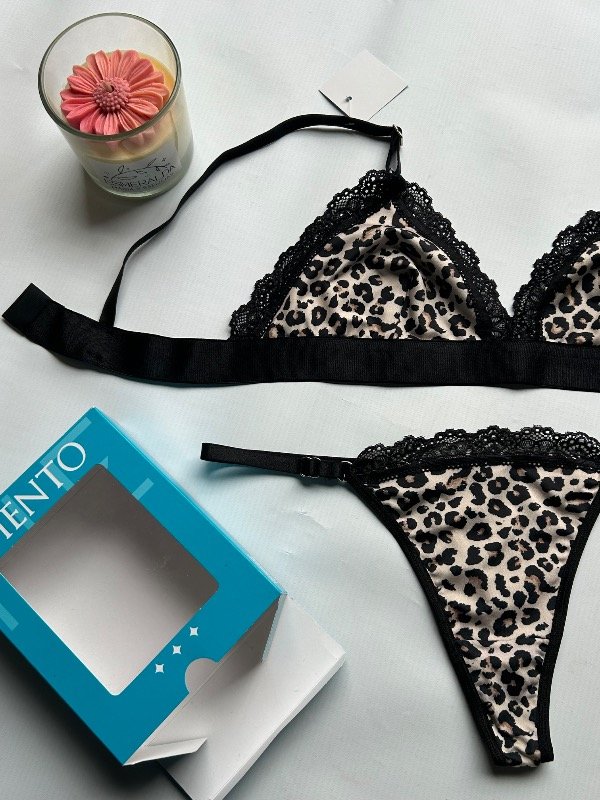 Producto - Conjunto animal print puntilla - 0