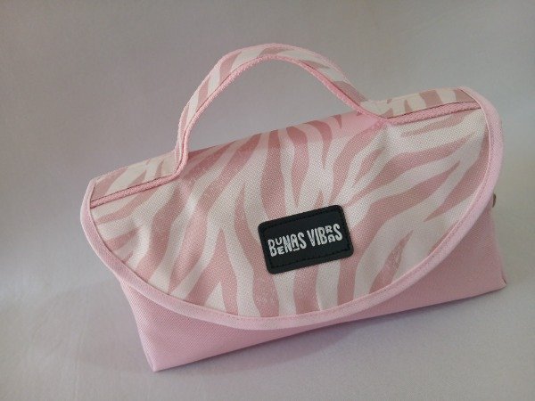 Producto - Porta cosméticos cebra rosa