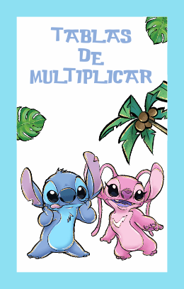 Producto - Tablas de multiplicar Lilo and Stitch -  (Pack x 10 juegos)