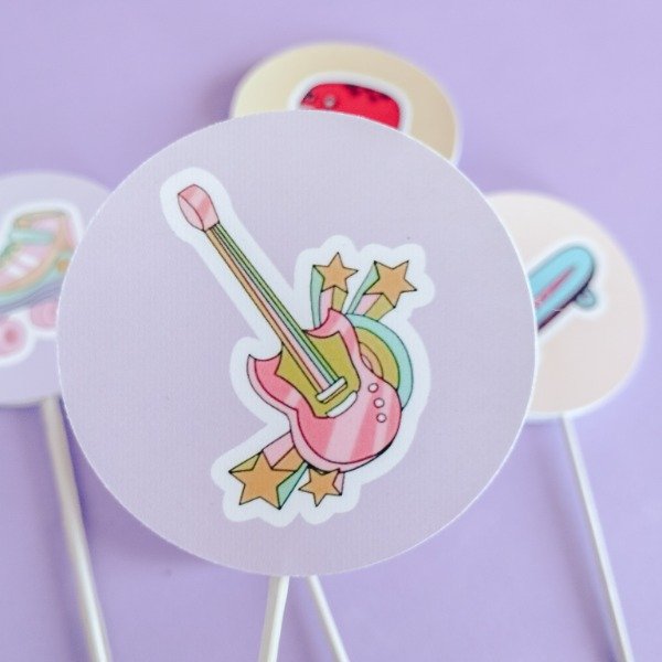 Producto - MINI TOPPER CIRCULAR PERSONALIZADO x 6