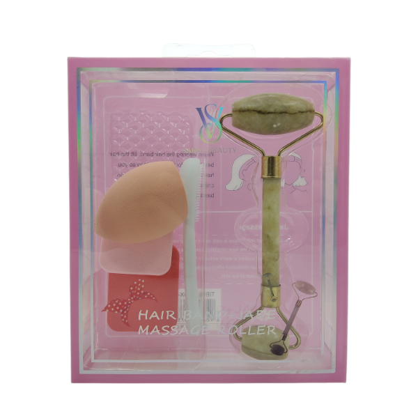 Producto - SET RODILLO DE JADE MAS ESPONJAS BX-739