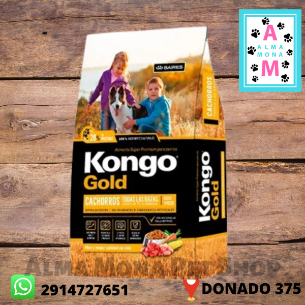 Producto - KONGO GOLD PERRO CACHORRO 21 KG