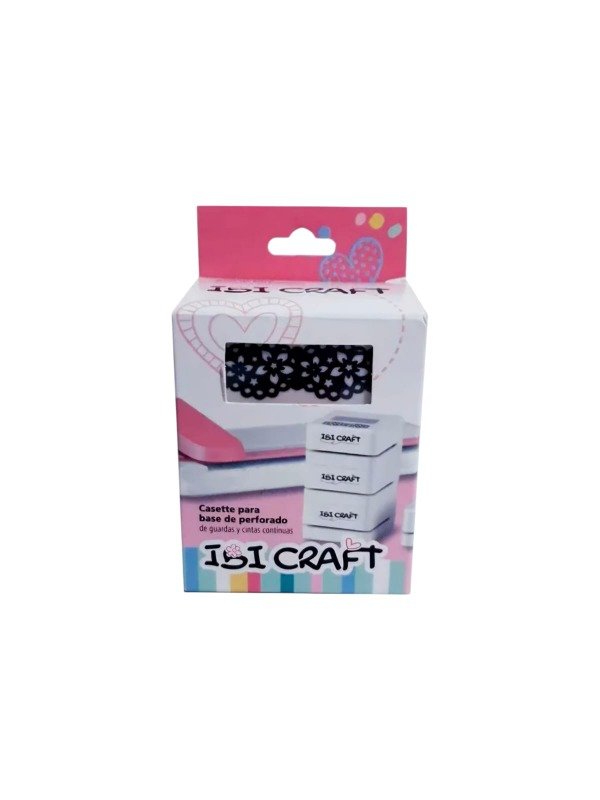 Producto - IBI CRAFT Casette para Base perforadora de Guardas - Flores