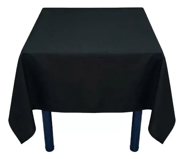 Producto - Mantel Negro Cuadrado 1x1 Mts Friselina Gruesa