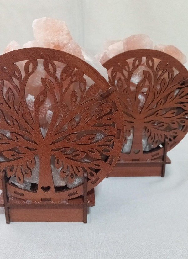 Producto - LAMPARA DE SAL - MDF Arbol de la vida - 1