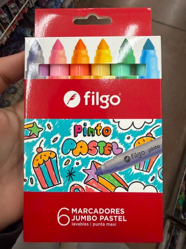 Producto - Fibras pasteles gruesas x6