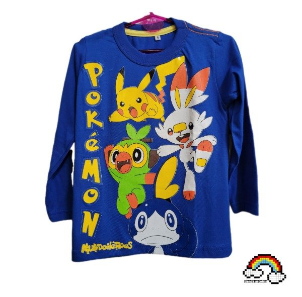 Producto - REMERA MANGA LARGA INFANTIL POKEMON T.4