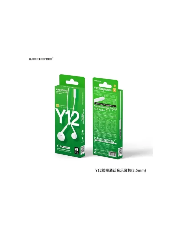 Producto - Auriculares 3.5mm Wekome Y12