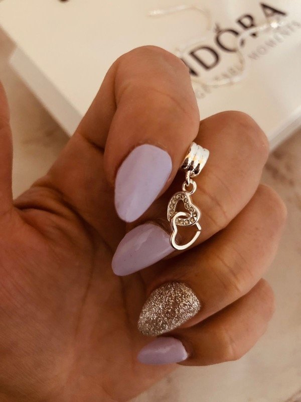 Producto - Dije Pandora Love doble cubic Acero blanco