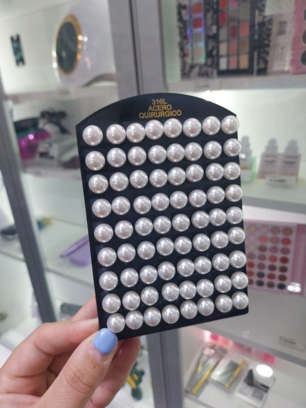 Producto - Aros perlas blanco - 1