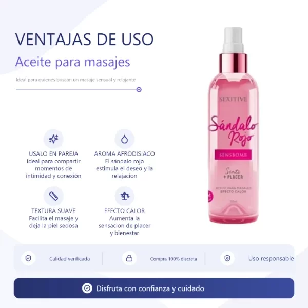 Producto - SensBomb Oleo (Sandalo Rojo) - 3