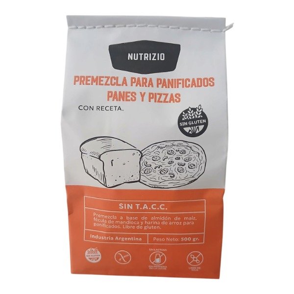 Producto - PREMEZCLA PARA PANES Y PIZZAS BLANCO SIN TACC 500GR
