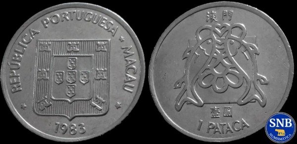 Producto - Territorio de Macao - 1 Pataca (1983) KM #23 - Administración Portuguesa