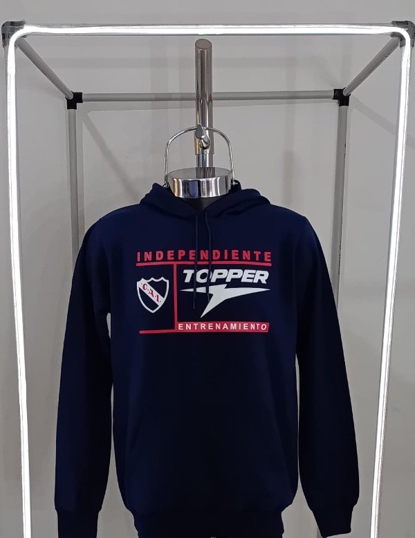 Producto - Buzo Canguro Independiente Azul Entrenamiento