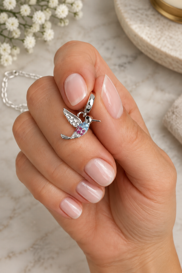 Producto - Dije Pandora Colibrí Cúbic