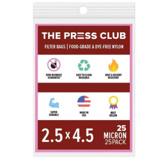 Producto - ROSIN BAGS PACK X 25 UNIDADES  6 CM X 11 CM MICRAJE VARIOS