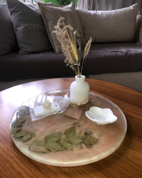 Producto - Bandeja Encapsulada c/Hojas de Eucaliptus 35cm - 2